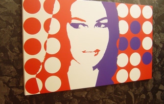Print op canvas CANVAS_DOEK_OP_HOUTEN_SPIE_FRAME