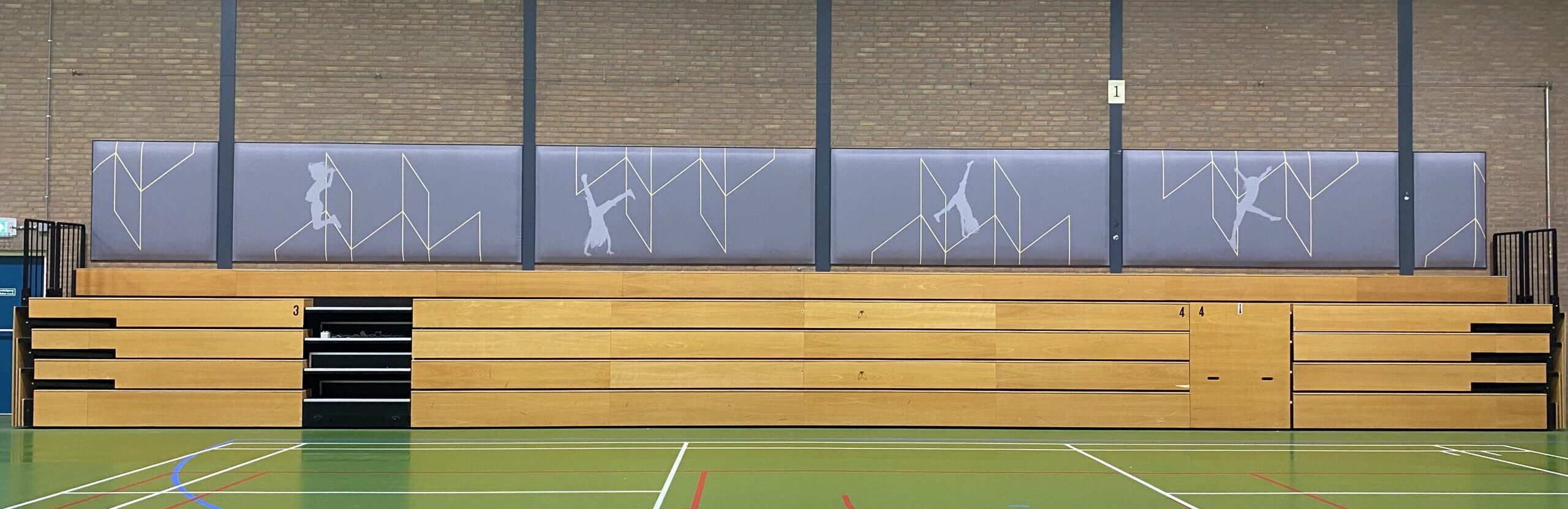 2 sporthallen Eindhoven vv Pulastic Soundwall van MetroXL